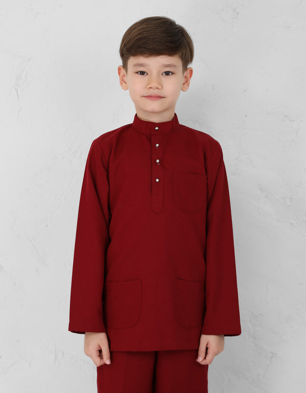 KIDS BAJU MELAYU AFWA (MAROON)
